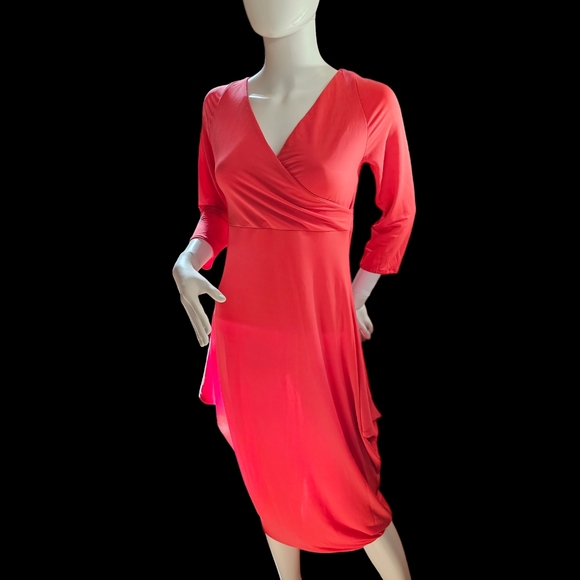 Alessandro Legora Faux Wrap Midi Dress Size 42/6 US NWT - Picture 7 of 11
